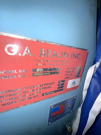 Braun #SPFRFM, Small Piece Folder, 480 V., 2010 - Image 6