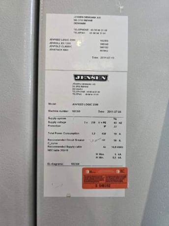 3-Station Jensen #Logic-2000, Spreader Feeder, 120W, 208 V., VFD, 2011 - Image 4