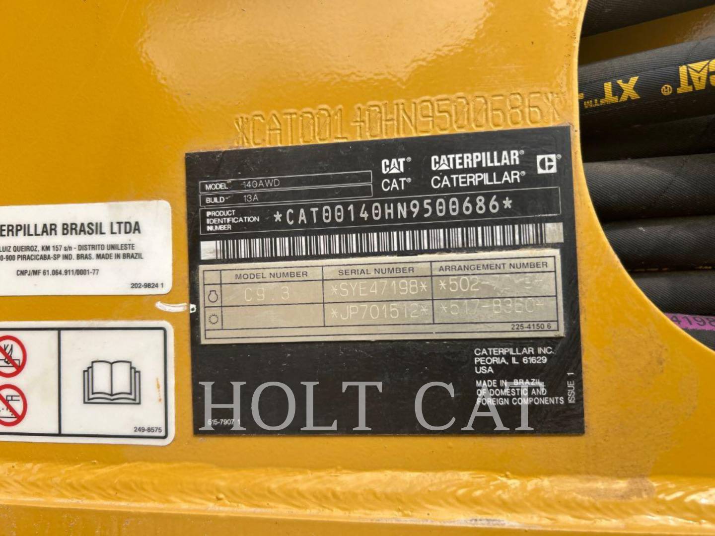 Caterpillar 140 AWD, Motor Grader, 655 hours, S/N: N9500686, 2024 - Image 6
