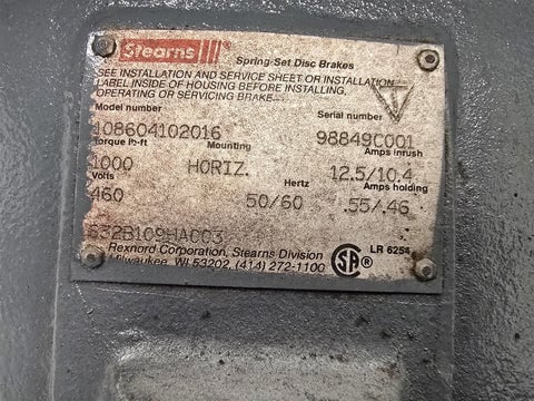 298 KW 1750 RPM General Electric 5CD224TA873B801, Frame CD508AY, DC brake motor, 500 VA, 150/300 VF - Image 7