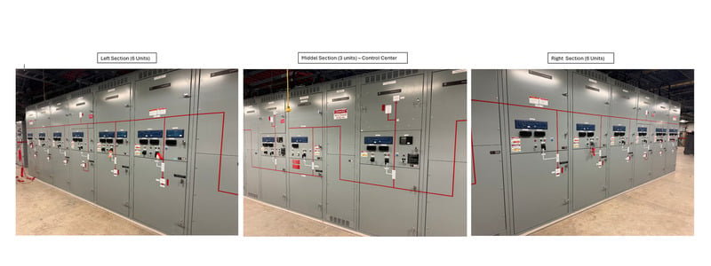 General Electric, 25 KV switchgear lineup, 1200amp with Power Vac breaker VB1 27.0-16-0 - Image 3