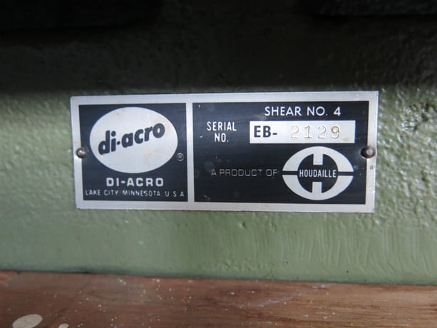 Diacro #4, Hand Shear, 24" x 16 gauge, w/ Back Gauge - Image 5