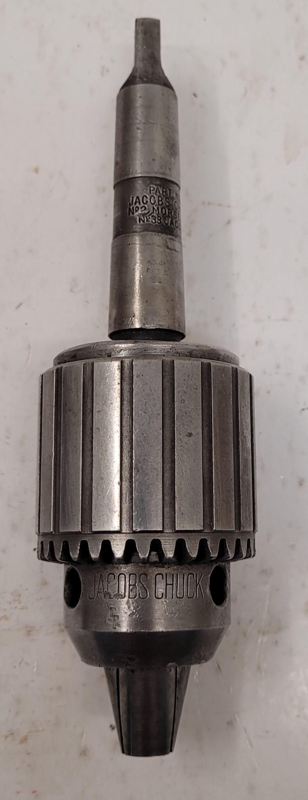 Jacobs #6A, ball bearing drill chuck, #33 Jacobs taper, 2MT chuck arbor - Image 1