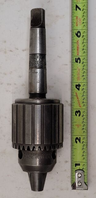 Jacobs #6A, ball bearing drill chuck, #33 Jacobs taper, 2MT chuck arbor - Image 6