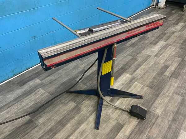 18 gauge x 4' Roper Whitney Magnabend #MBB4181, brake, back gauge, clamping keepers - Image 2