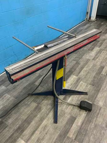 18 gauge x 4' Roper Whitney Magnabend #MBB4181, brake, back gauge, clamping keepers - Image 6