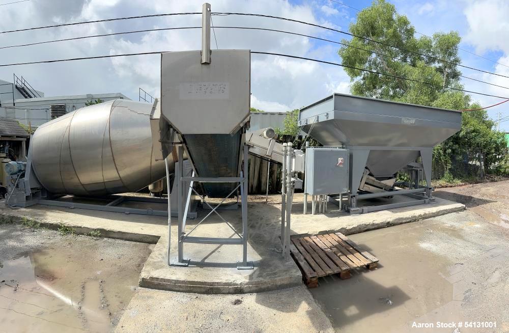 8 Ton, Yargus Layco, Rotary Drum Blender System, 304 Stainless Steel, 20 HP, 2018 - Image 1
