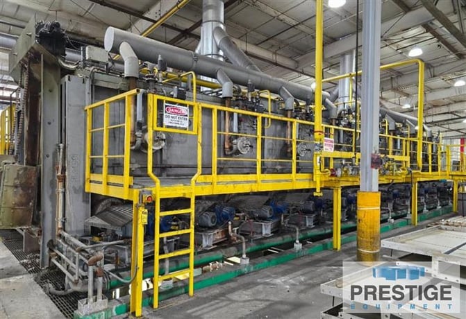 16" SXP, seamless walking beam annealing furnace, infeed roller belts, outfeed conveyance, 2100&deg;F, 2016 - Image 1