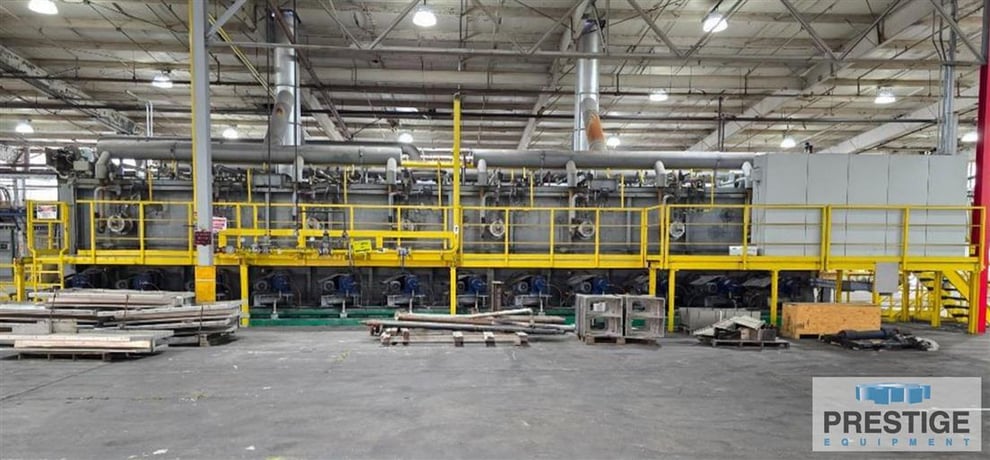 16" SXP, seamless walking beam annealing furnace, infeed roller belts, outfeed conveyance, 2100&deg;F, 2016 - Image 2