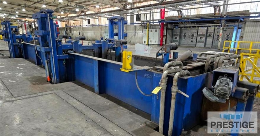 16" SXP, seamless walking beam annealing furnace, infeed roller belts, outfeed conveyance, 2100&deg;F, 2016 - Image 8