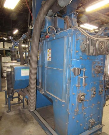 7 cu.ft. Wheelabrator #TMR-7, Rubber Belt Tumblast, Just Serviced, Includes New Spare Belt - Image 3