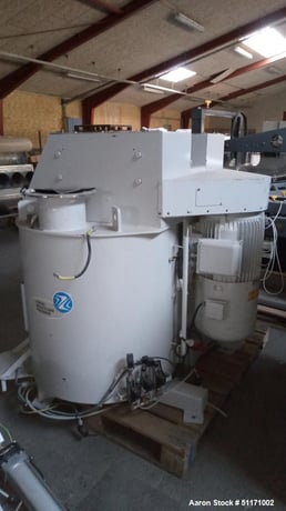 21.2 cu.ft. Ruberg-Mischtechnik KG #HM-600/656, Vert Twin Spiral Batch Mixer, 18-62 RPM, legs, CE marked - Image 1