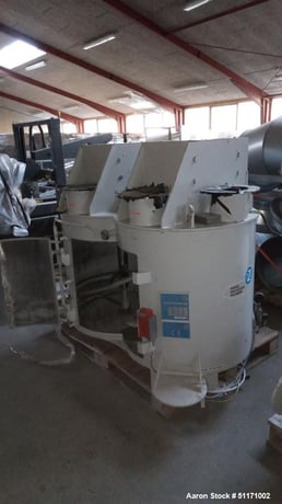 21.2 cu.ft. Ruberg-Mischtechnik KG #HM-600/656, Vert Twin Spiral Batch Mixer, 18-62 RPM, legs, CE marked - Image 3