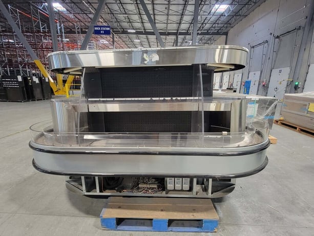 Barker #HV408RI, self service open multi-deck island merchandiser, R507 refrigerant, 18400 BTUH, 2011 - Image 1