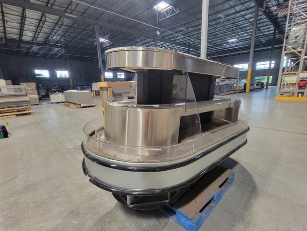 Barker #HV408RI, self service open multi-deck island merchandiser, R507 refrigerant, 18400 BTUH, 2011 - Image 5