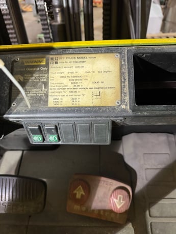 4400 lb. Hyster #H50XM, 5K Mono-Pedal forklift, 15.9" lift height - Image 6