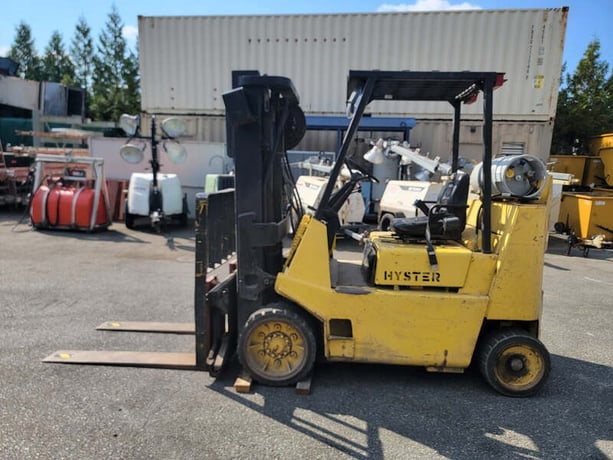 8000 lb. Hyster #S80XLBCS, propane forklift, side shift, 3 stage mast, 2414 hours, 1995 - Image 1
