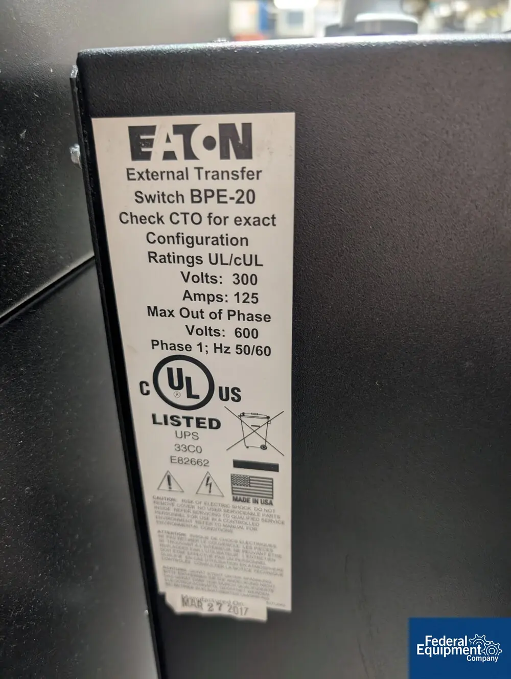 10.0 KVA Eaton #9155-10, Uninterruptible Power Supply, 9 KW - Image 7