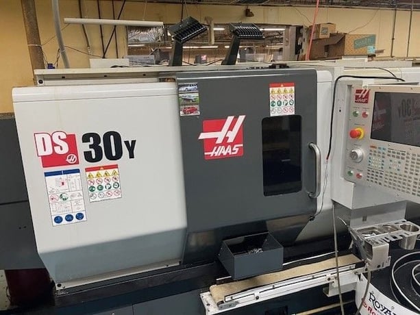 Haas #DS-30Y, CNC lathe, 31.7" swing, 8" chuck, 2" bar, 18" dia., 23" lgth, A2-6, live tooling, sub spindle - Image 1