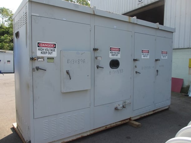 3600 KVAR SHALLBETTER CAPACITOR BANK, 24 X 150 KVAR CANS, 4160/2400 VOLT, OUTDOOR, FUSED - Image 1