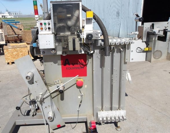 Label-Aire #ASDU, labeling machine, 2" max label, dual unwind, Lot # Laser Burner - Image 9