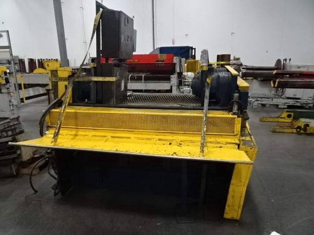 Standard #6, 72" x 1-1/2" expanded metal (SXM) flattener, 4 over 3, 7 rolls 2 HP - Image 4