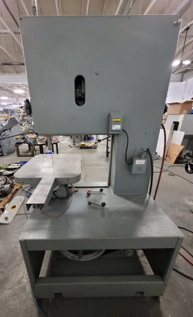 24" x 12" Grob #4V-24, vertical band saw, 1" x 179" blade, 3 HP, 40-5000 FPM, blade welder - Image 4