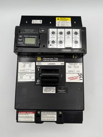 250 Amp., Square D, LX36250G, I-Line Circuit Breaker, 3P, 600 Volts, ARP070 Rating Plug - Image 2