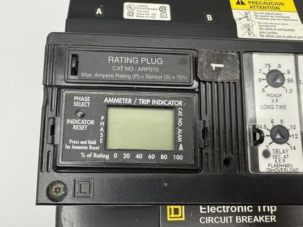 250 Amp., Square D, LX36250G, I-Line Circuit Breaker, 3P, 600 Volts, ARP070 Rating Plug - Image 4