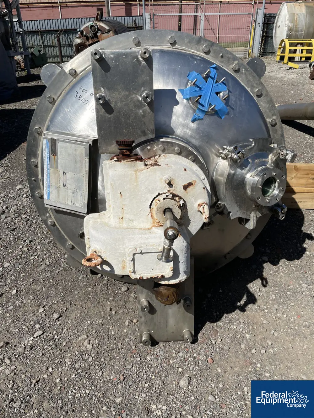 10.2 cu.ft. J.H. Day #FA-10, Nauta Mixer, 304 Stainless Steel, 125 psi jacketed, 1981 - Image 5
