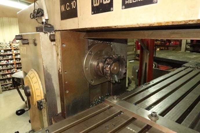 Heckert, WMW #F4000VI/2, universal knee type horizontal mill w/2 arbor supports, 16" x63" table - Image 7