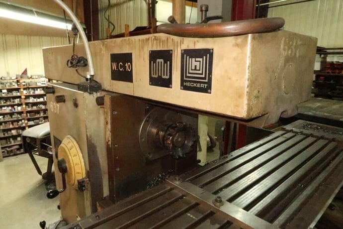 Heckert, WMW #F4000VI/2, universal knee type horizontal mill w/2 arbor supports, 16" x63" table - Image 8