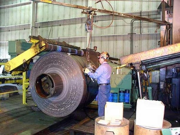 80000 lb. Pro-Eco recoiler, 78" width, 24"-30" ID, 300 HP 2 speed gearbox - Image 3