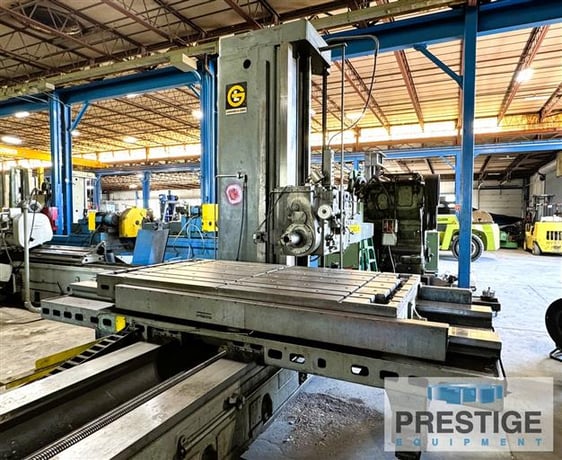5" Giddings & Lewis #70-D5-T, table type horizontal boring mill, pendant controls, 3-Axis AcuRite digital - Image 5