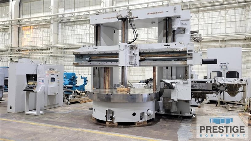 Giddings & Lewis #VTC-2500, CNC vertical boring mill with ram & side head, G &L 8000 Control, 30 ATC, 100 HP - Image 2