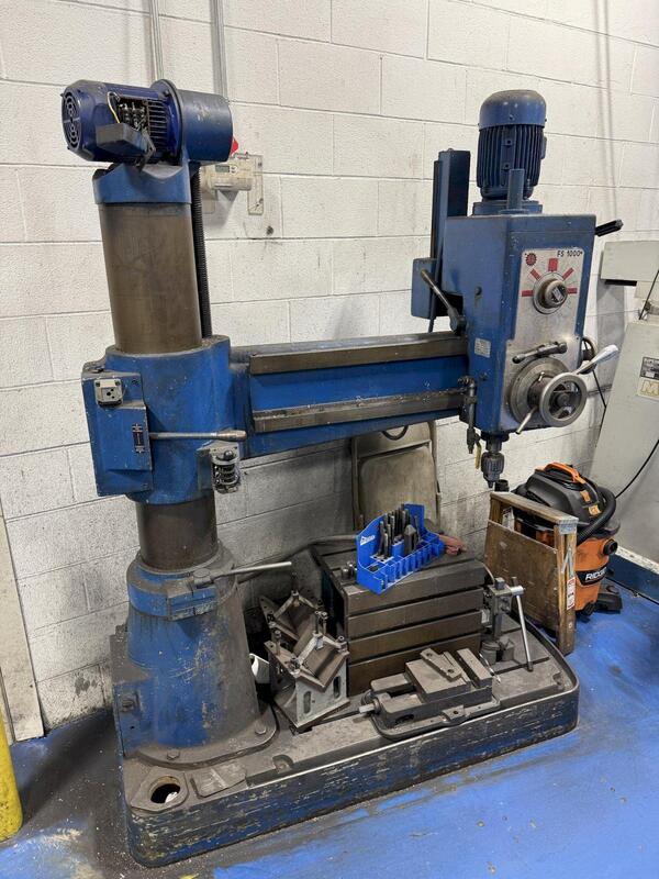 3' -9" Bergonzi #1000, radial arm drill - Image 1