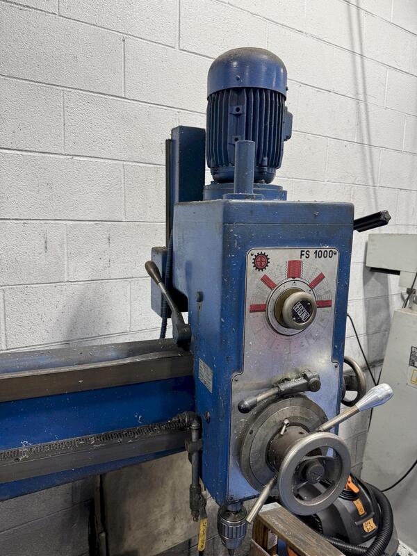 3' -9" Bergonzi #1000, radial arm drill - Image 2