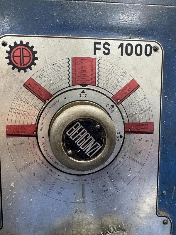 3' -9" Bergonzi #1000, radial arm drill - Image 4