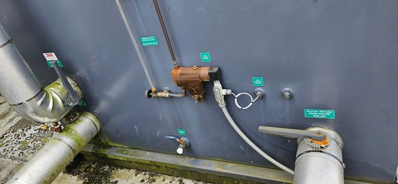 60 Ton, ICS Electronics, Glycol chiller with safety switch, HFC 407 refrigerant, new surplus - Image 6