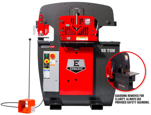 Edwards #ED9-55233012, ironworker, 55 ton, with coper notcher, 230 V., 3 phase, new - Image 1