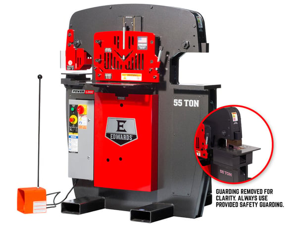 Edwards #ED9-55233012, ironworker, 55 ton, with coper notcher, 230 V., 3 phase, new - Image 2