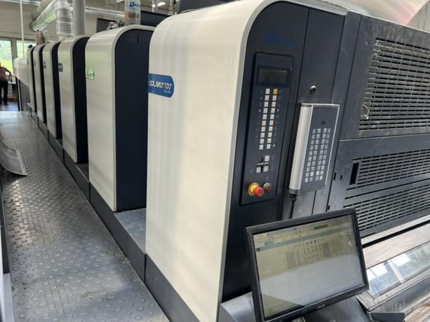 Manroland #705-3B-Plus+LV Evolution, Sheetfed offset printer, (5) Colors, Coater, 109M impressions, 16000 - Image 6