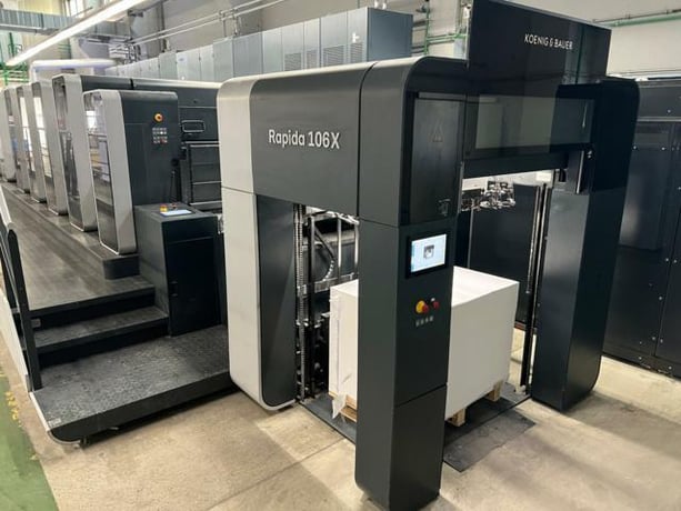 KBA #Rapida-106x-RDC-8-SW5+L, Sheetfed offset printer, (8) Color, Coater, 157M impressions, 18000 SPH, 2020 - Image 8