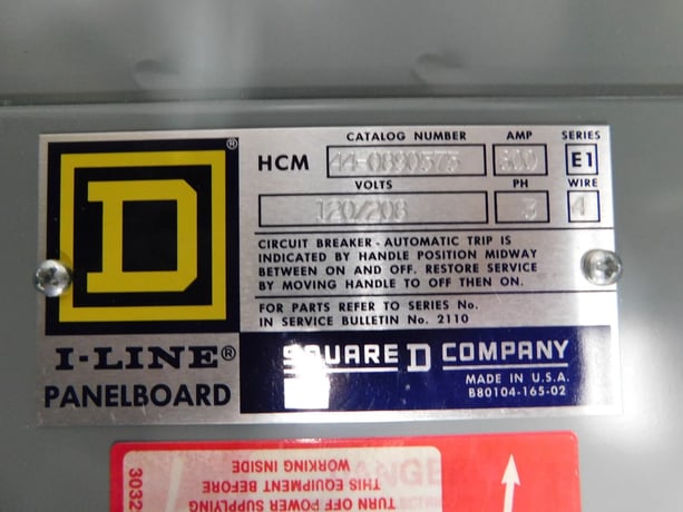 600 Amp. Square D, HCM 44-0890575, I-Line panelboard, 4 wire, 120/208 Volts - Image 10