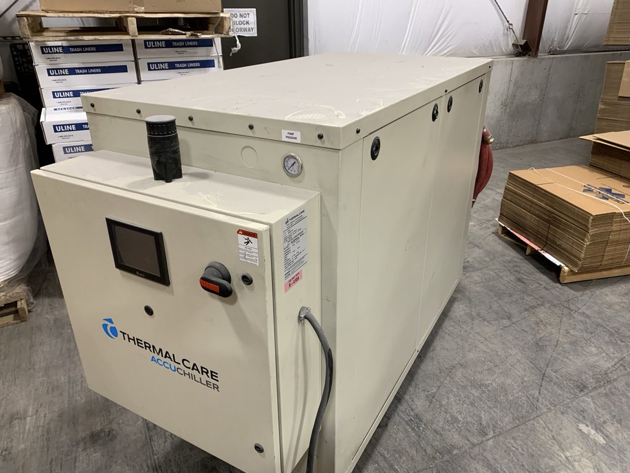 10 Ton, Thermal Care #NQW10-Accuchiller, chiller, R-410a, Water-cooled, upgraded HMI, 460 V. - Image 1