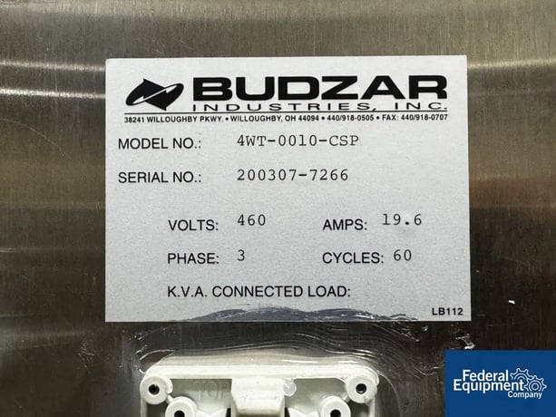 Budzar #4WT-0010-CSP, Temperature Control Unit, 460 V., 4-zone - Image 2