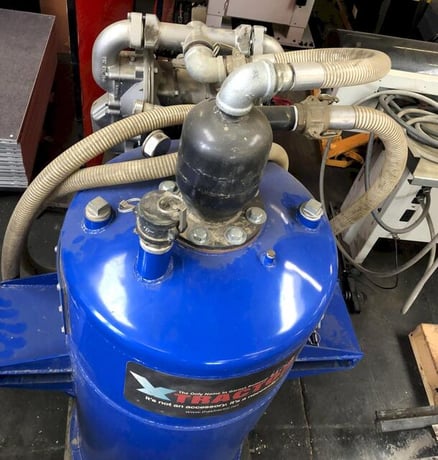 Xtractor #XR2500SHD, garnet removal system, 3000 lb. capacity, sandpiper pump, hydraulic dump, mounting frame - Image 6