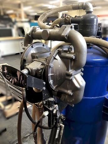 Xtractor #XR2500SHD, garnet removal system, 3000 lb. capacity, sandpiper pump, hydraulic dump, mounting frame - Image 7