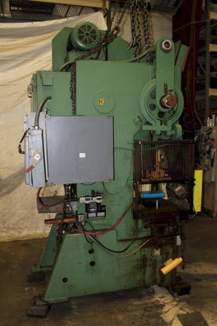60 Ton, Federal #60, OBI metalworking punch press, 4" stroke, 13" Shut Height, 2.5"ram adj., 45-90 SPM, 32" - Image 6