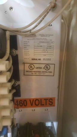 Emerson Industrial Automation, RSSKW4, Control Panel, 7.5 HP, 3ph, VFD, 480 Volts (2 available) - Image 3